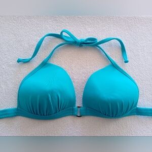 Venus Santa Cruz Halter Bikini Top - Aqua Reef, Size 32D/34C/36B